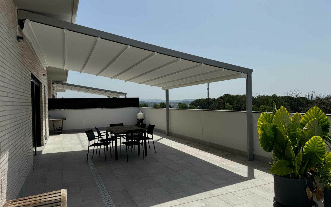 Proyecto en conjunto de Pérgola de lona en L’Ametlla