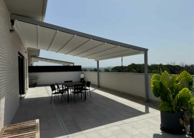 Proyecto en conjunto de Pérgola de lona en L’Ametlla